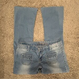 Rue 21 Size 7/8 Women’s Jeans With Stretch W32 L28 Bohemian Gypsy Low Rise